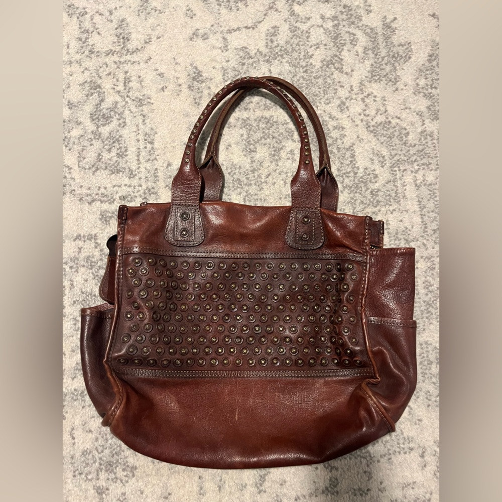 FRYE Brown Leather Tote Bag